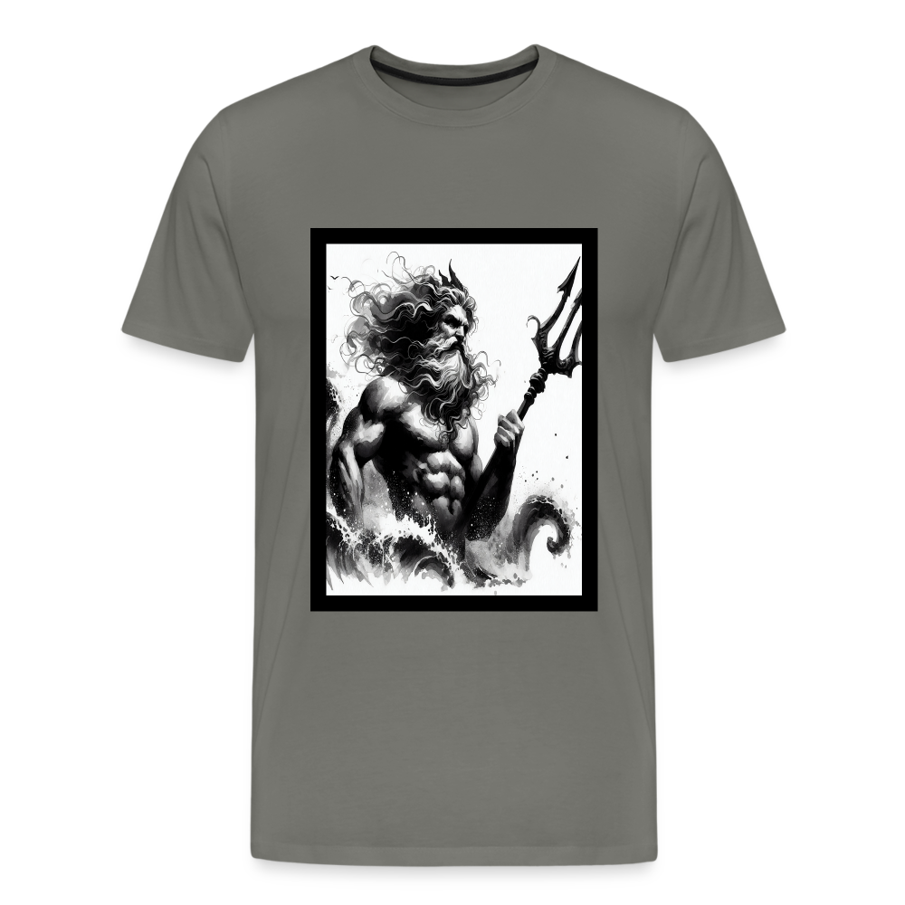 Poseidon- Premium T-Shirt - asphalt gray