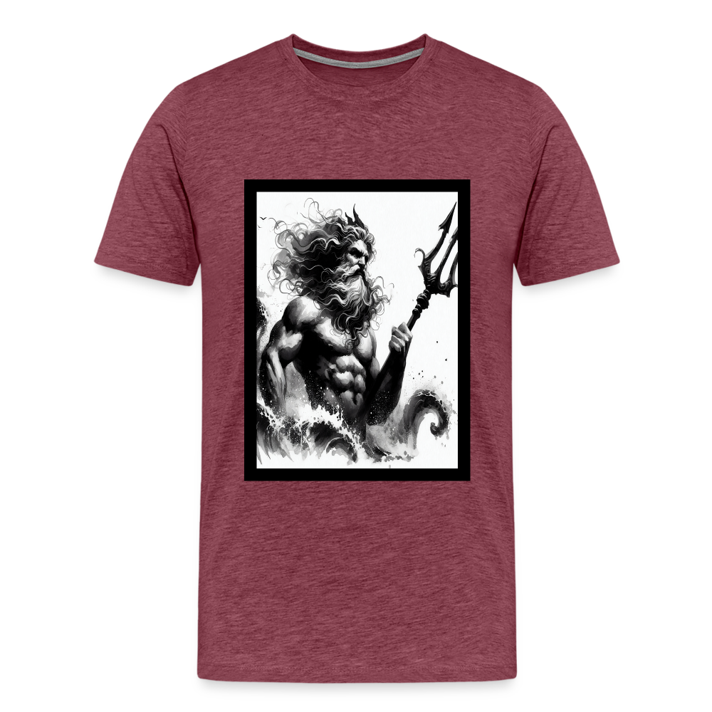 Poseidon- Premium T-Shirt - heather burgundy