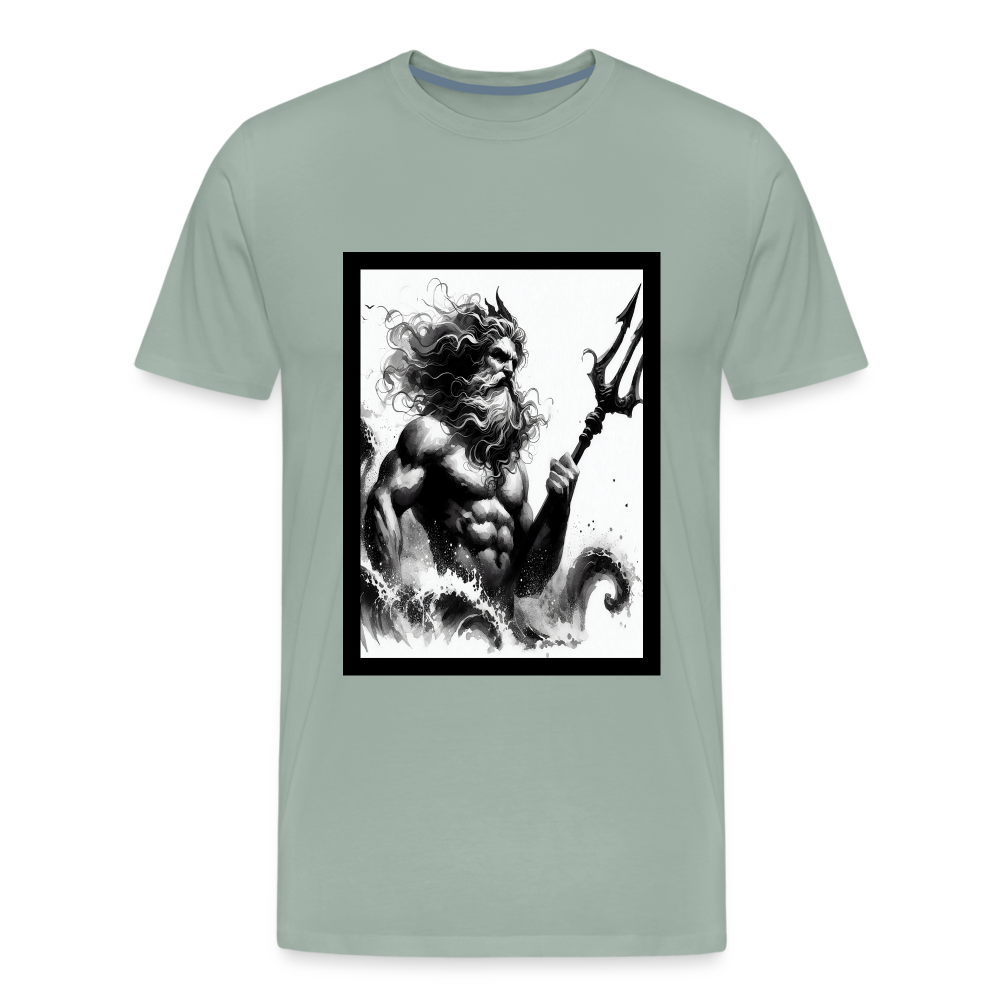 Poseidon- Premium T-Shirt - steel green