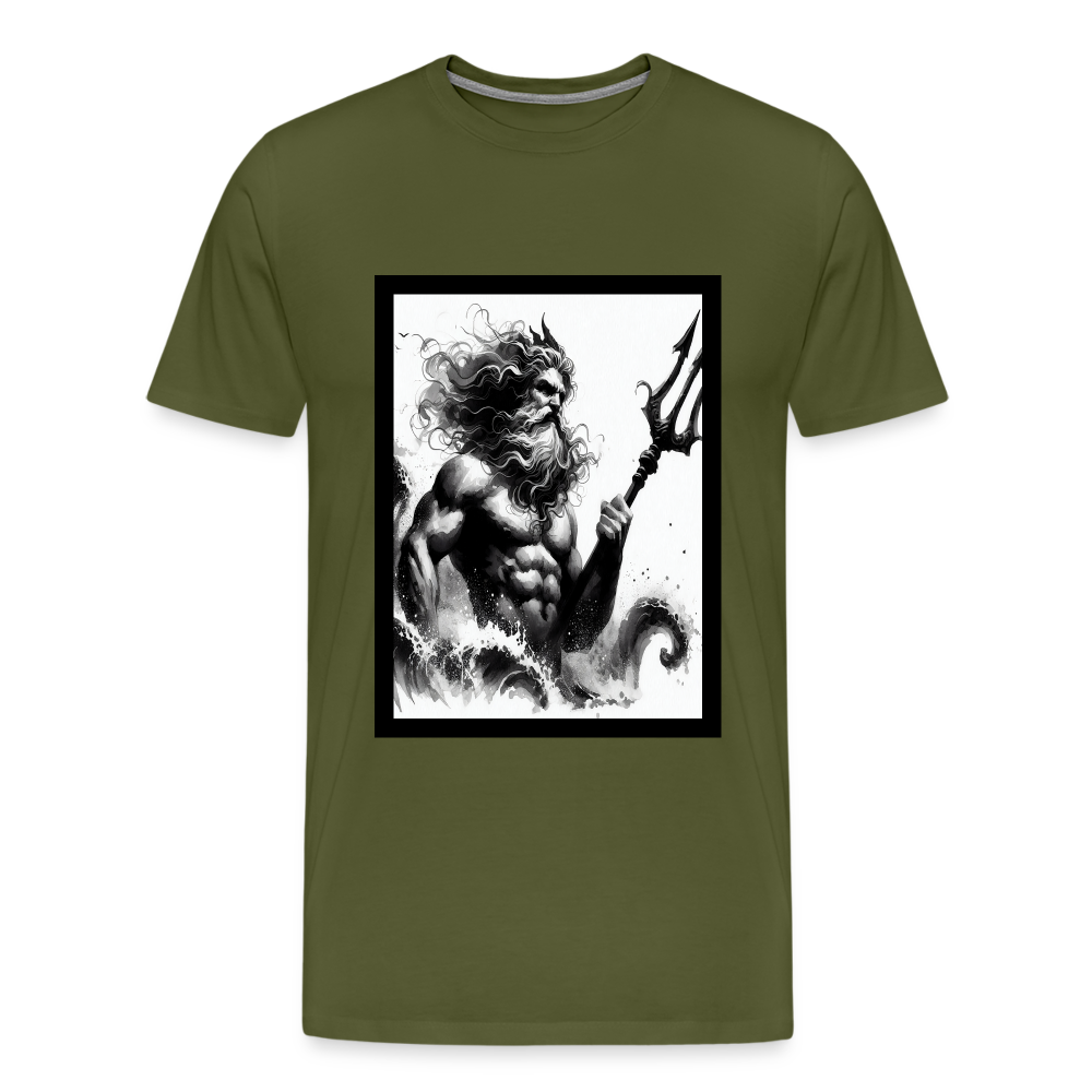 Poseidon- Premium T-Shirt - olive green