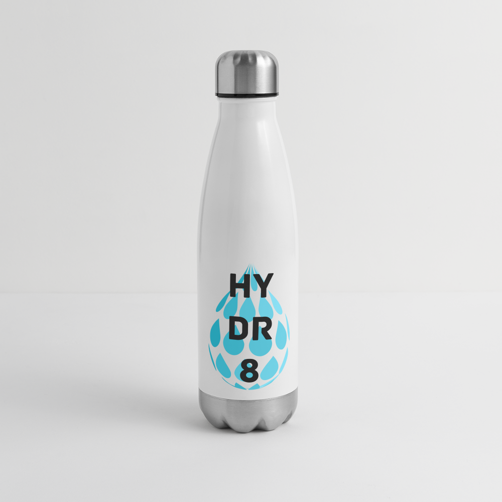 HYDR8-Insulated Stainless Steel Water Bottle - white