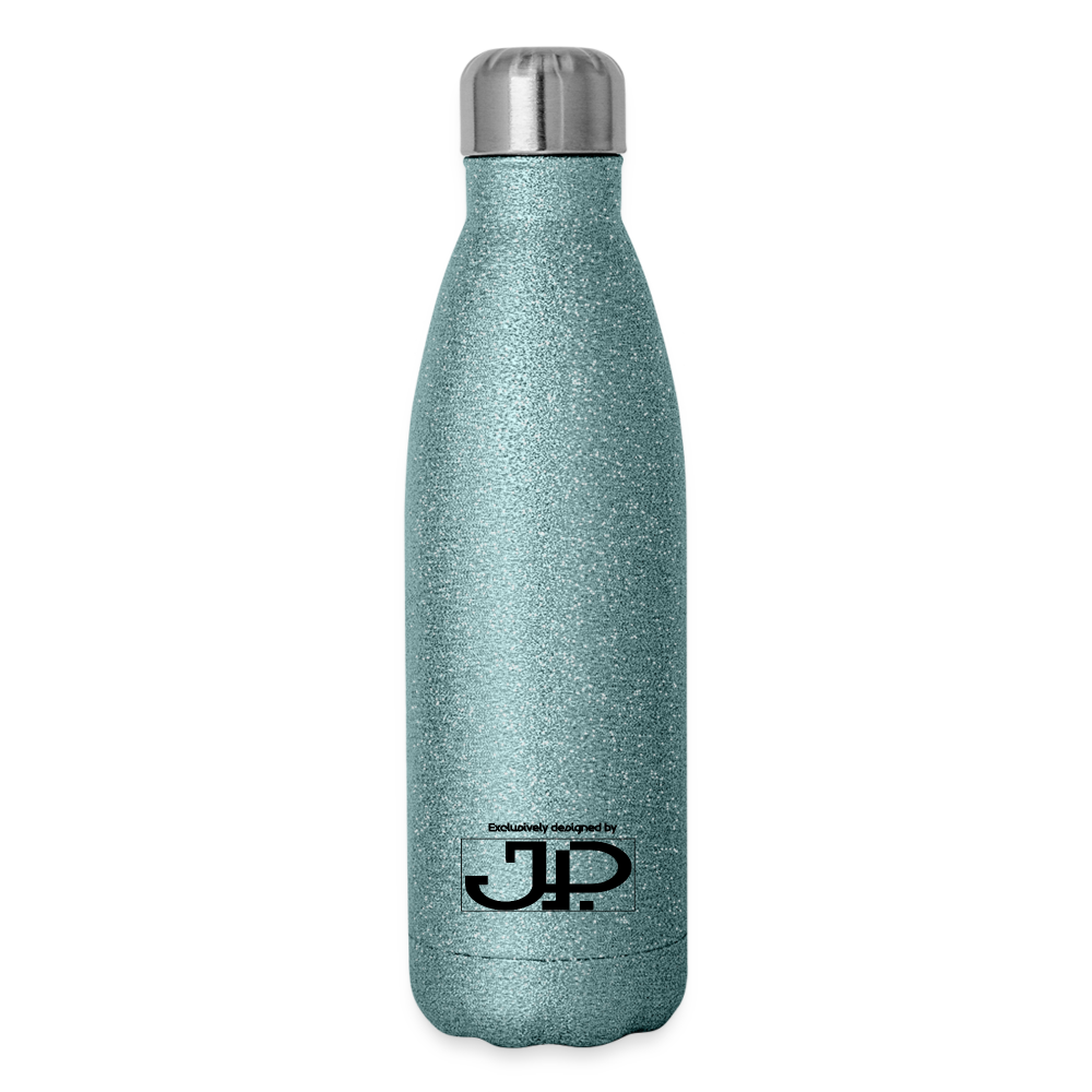 HYDR8-Insulated Stainless Steel Water Bottle - turquoise glitter